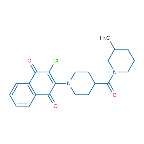 2-Chloro-3-[4-(3-methylpiperidine-1-carbonyl)piperidin-1-yl]-1,4-dihydronaphthalene-1,4-dione 1g