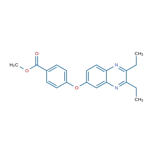 Methyl 4-[(2,3-diethylquinoxalin-6-yl)oxy]benzoate 1g