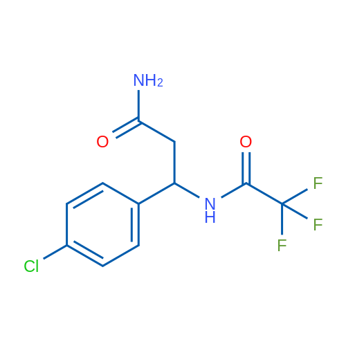 3-(4-Chlorophenyl)-3-(2,2,2-trifluoroacetamido)propanamide 1g