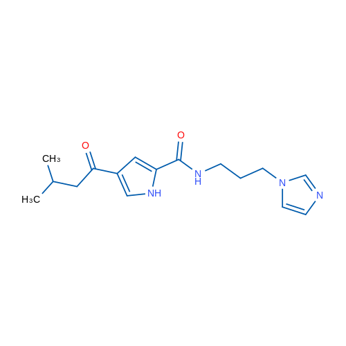 N-[3-(1H-Imidazol-1-yl)propyl]-4-(3-methylbutanoyl)-1H-pyrrole-2-carboxamide 1g