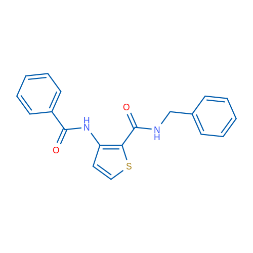3-Benzamido-N-benzylthiophene-2-carboxamide 1g