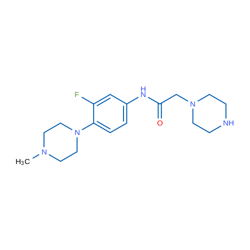 N-[3-Fluoro-4-(4-methylpiperazin-1-yl)phenyl]-2-(piperazin-1-yl)acetamide 1g