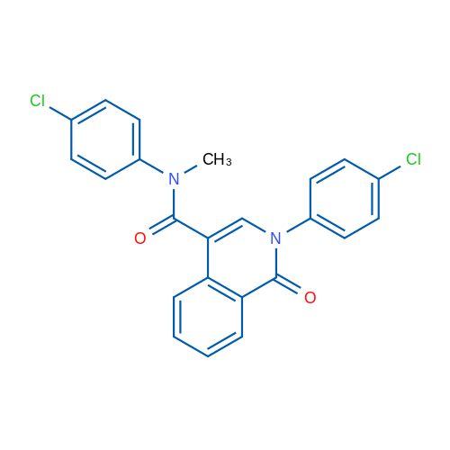 N,2-Bis(4-chlorophenyl)-N-methyl-1-oxo-1,2-dihydroisoquinoline-4-carboxamide 1g