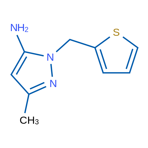 3-Methyl-1-(thiophen-2-ylmethyl)-1H-pyrazol-5-amine 1g