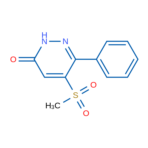 5-(Methylsulfonyl)-6-phenylpyridazin-3(2H)-one 1g