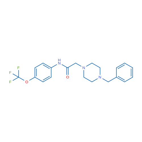 2-(4-Benzylpiperazin-1-yl)-N-[4-(trifluoromethoxy)phenyl]acetamide 1g