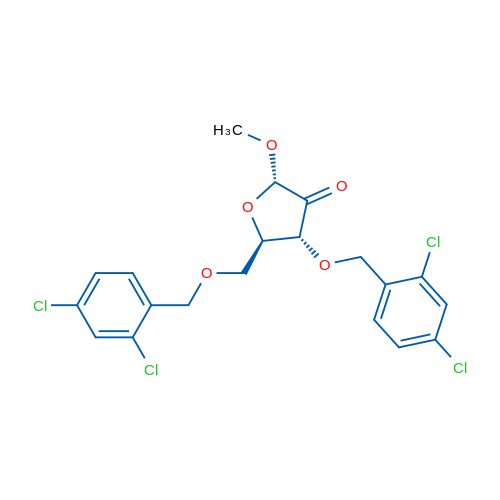 α-D-erythro-Pentofuranosid-2-ulose, methyl 3,5-bis-O-[(2,4-dichlorophenyl)methyl]- 1g