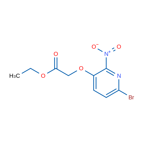 Ethyl 2-((6-bromo-2-nitropyridin-3-yl)oxy)acetate 1g