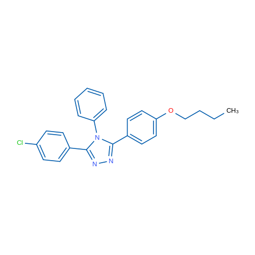 3-(4-Butoxyphenyl)-5-(4-chlorophenyl)-4-phenyl-4H-1,2,4-triazole 1g