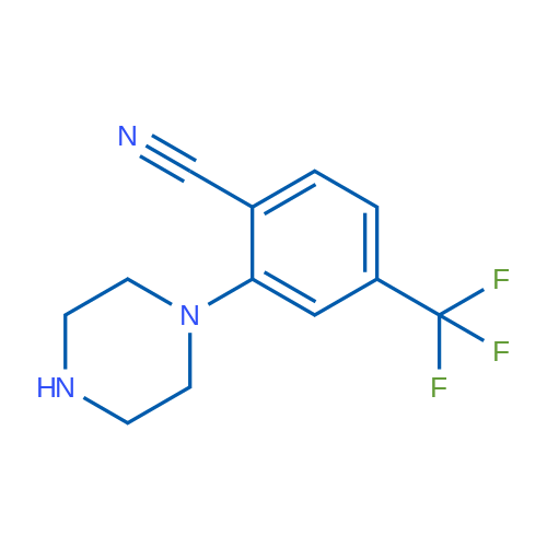 2-(Piperazin-1-yl)-4-trifluoromethylbenzonitrile 5g
