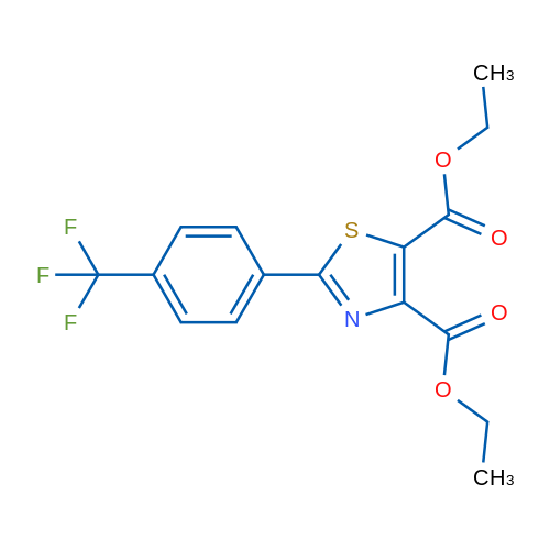 Diethyl 2-(4-(trifluoromethyl)phenyl)thiazole-4,5-dicarboxylate 1g