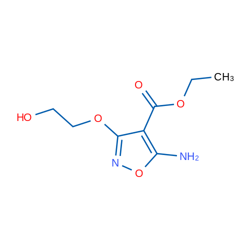 Ethyl 5-amino-3-(2-hydroxyethoxy)isoxazole-4-carboxylate 5g
