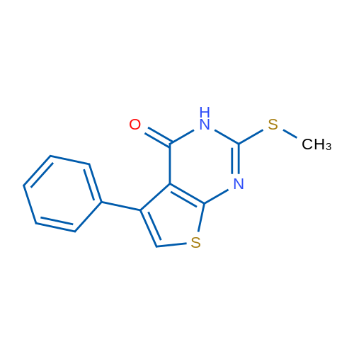 2-(Methylthio)-5-phenylthieno[2,3-d]pyrimidin-4(3H)-one 5g
