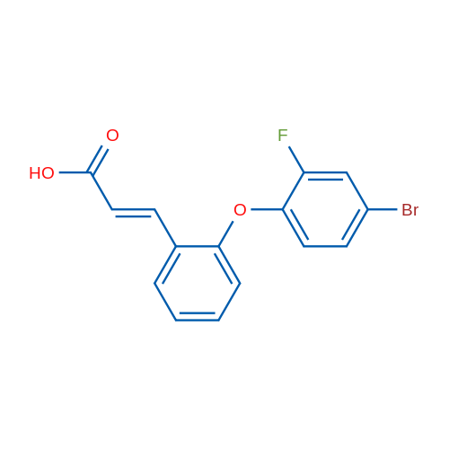 3-(2-(4-Bromo-2-fluorophenoxy)phenyl)acrylic acid 5g