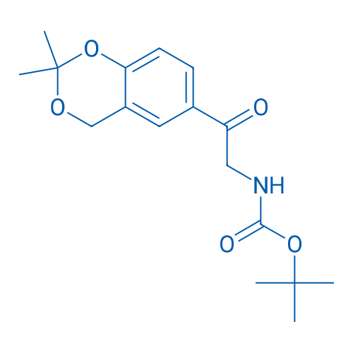 tert-Butyl (2-(2,2-dimethyl-4H-benzo[d][1,3]dioxin-6-yl)-2-oxoethyl)carbamate 250mg