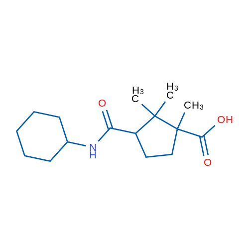 3-(Cyclohexylcarbamoyl)-1,2,2-trimethylcyclopentanecarboxylic acid 1g