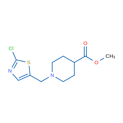 Methyl 1-((2-chlorothiazol-5-yl)methyl)piperidine-4-carboxylate 1g