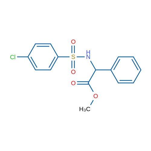 Methyl 2-(4-chlorophenylsulfonamido)-2-phenylacetate 5g