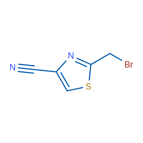 2-(Bromomethyl)-1,3-thiazole-4-carbonitrile 250mg