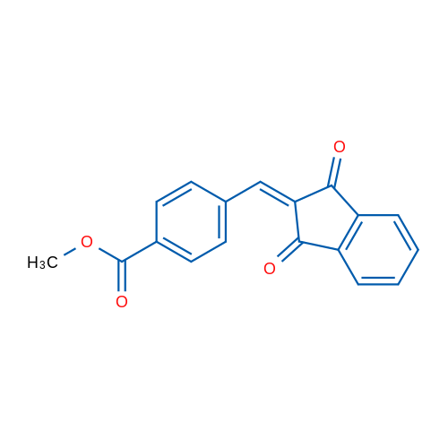 Methyl 4-[(1,3-dioxo-2,3-dihydro-1H-inden-2-ylidene)methyl]benzoate 1g