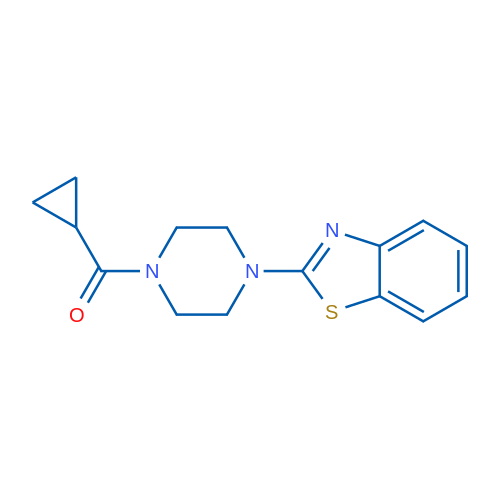 2-(4-Cyclopropanecarbonylpiperazin-1-yl)-1,3-benzothiazole 1g