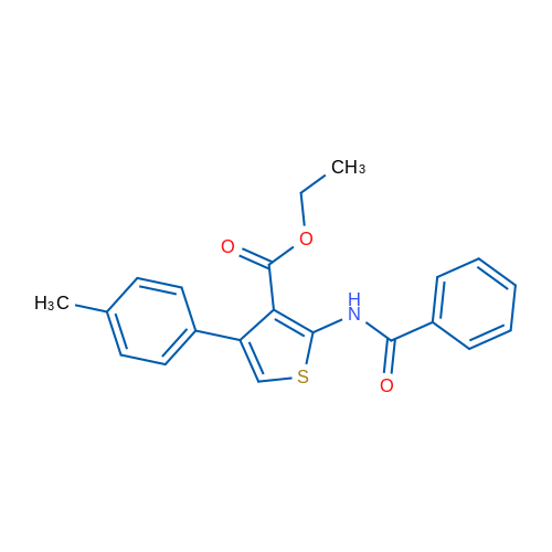 Ethyl 2-benzamido-4-(p-tolyl)thiophene-3-carboxylate 1g