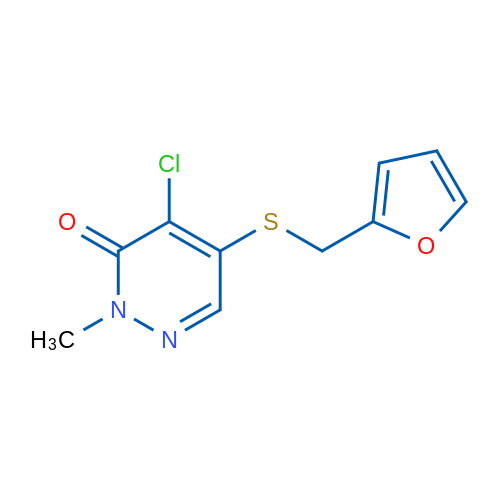 4-Chloro-5-((furan-2-ylmethyl)thio)-2-methylpyridazin-3(2H)-one 1g