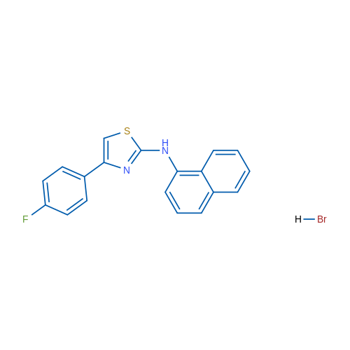 4-(4-Fluorophenyl)-N-(naphthalen-1-yl)-1,3-thiazol-2-amine hydrobromide 1g