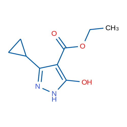 Ethyl 3-cyclopropyl-5-hydroxy-1H-pyrazole-4-carboxylate 1g