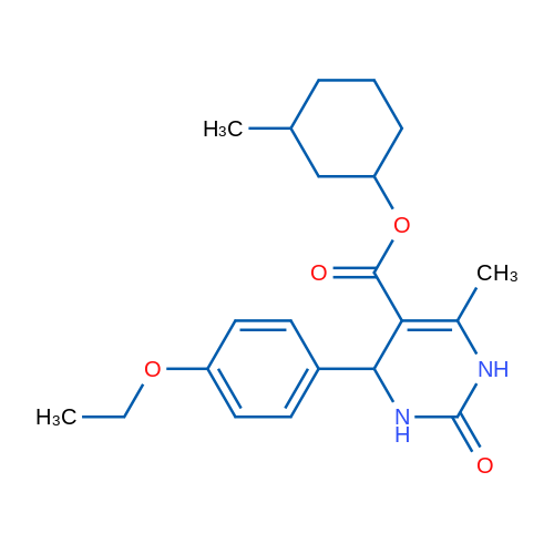 3-Methylcyclohexyl 4-(4-ethoxyphenyl)-6-methyl-2-oxo-1,2,3,4-tetrahydropyrimidine-5-carboxylate 1g