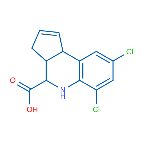 6,8-Dichloro-3a,4,5,9b-tetrahydro-3H-cyclopenta[c]quinoline-4-carboxylic acid 1g