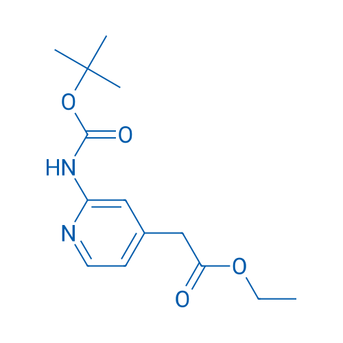 Ethyl 2-(2-((tert-butoxycarbonyl)amino)pyridin-4-yl)acetate 100mg