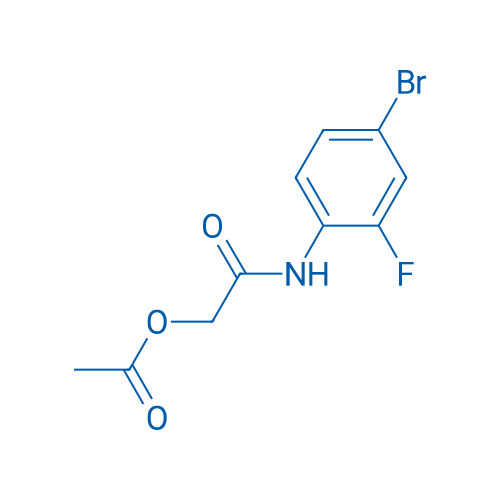 (4-Bromo-2-fluorophenylcarbamoyl)methyl acetate 1g