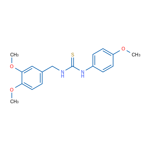 3-[(3,4-Dimethoxyphenyl)methyl]-1-(4-methoxyphenyl)thiourea 1g