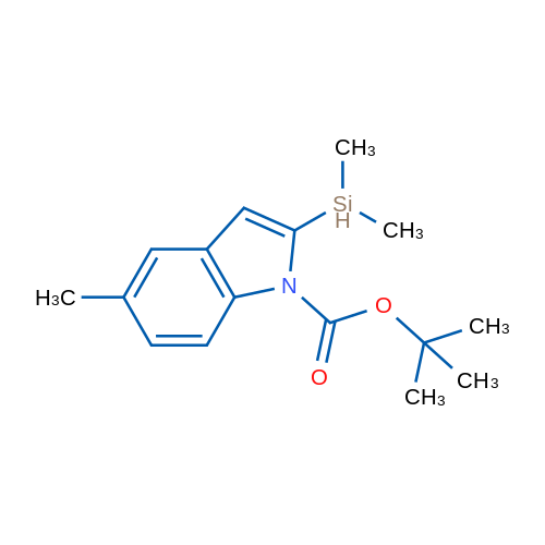 tert-Butyl 2-(dimethylsilyl)-5-methyl-1H-indole-1-carboxylate 1g