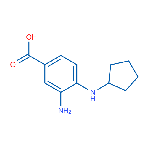 3-Amino-4-(cyclopentylamino)benzoic acid 1g