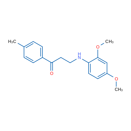 3-((2,4-Dimethoxyphenyl)amino)-1-(p-tolyl)propan-1-one 1g