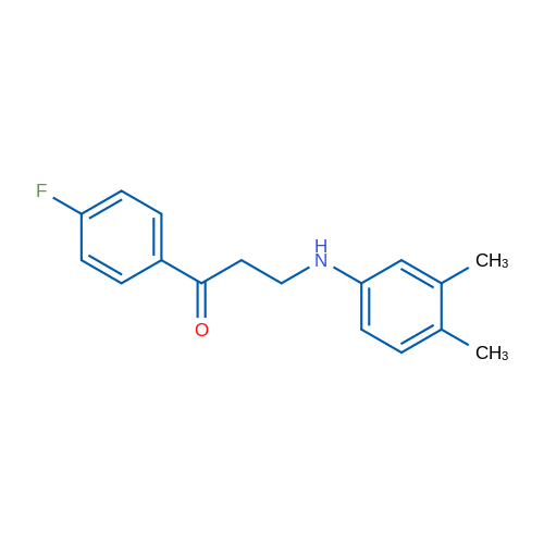 3-((3,4-Dimethylphenyl)amino)-1-(4-fluorophenyl)propan-1-one 1g