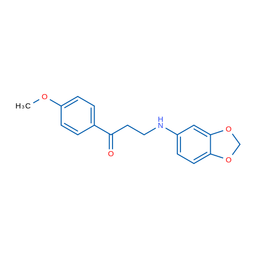 3-(Benzo[d][1,3]dioxol-5-ylamino)-1-(4-methoxyphenyl)propan-1-one 1g