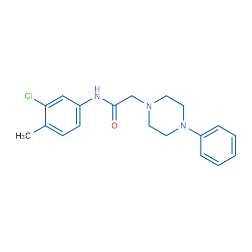 N-(3-Chloro-4-methylphenyl)-2-(4-phenylpiperazin-1-yl)acetamide 1g