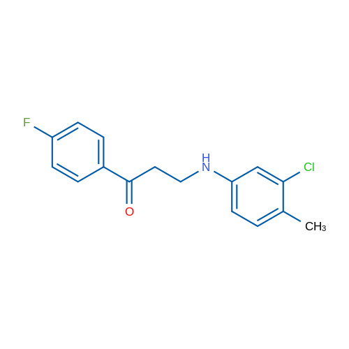 3-((3-Chloro-4-methylphenyl)amino)-1-(4-fluorophenyl)propan-1-one 1g