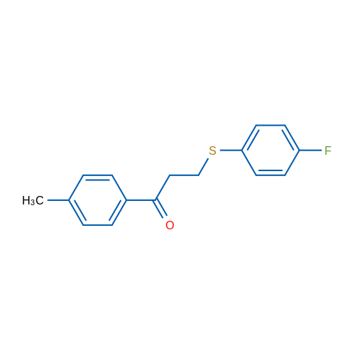 3-((4-Fluorophenyl)thio)-1-(p-tolyl)propan-1-one 1g