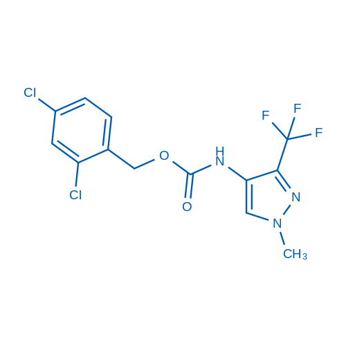 (2,4-Dichlorophenyl)methyl N-[1-methyl-3-(trifluoromethyl)-1H-pyrazol-4-yl]carbamate 50mg