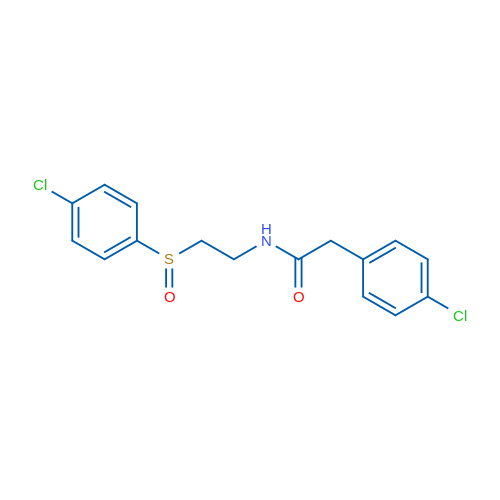 N-[2-(4-Chlorobenzenesulfinyl)ethyl]-2-(4-chlorophenyl)acetamide 1g