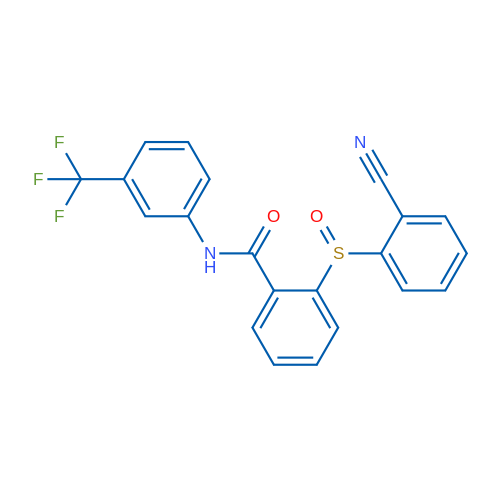 2-(2-Cyanobenzenesulfinyl)-N-[3-(trifluoromethyl)phenyl]benzamide 1g
