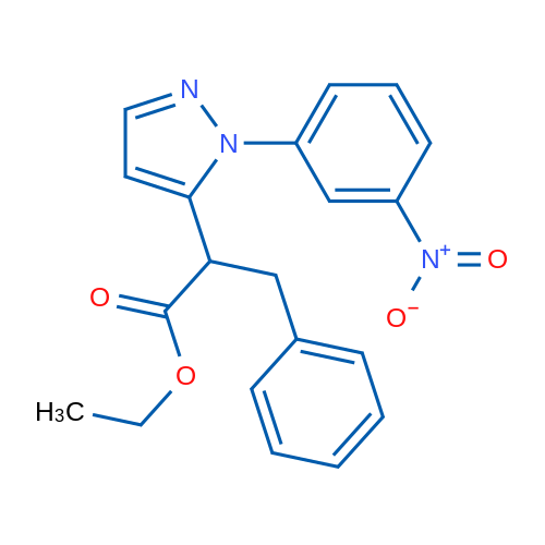 Ethyl 2-[1-(3-nitrophenyl)-1H-pyrazol-5-yl]-3-phenylpropanoate 1g