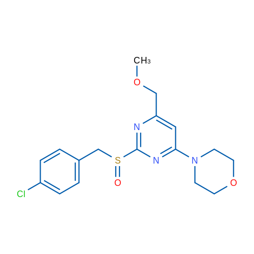 4-{2-[(4-chlorophenyl)methanesulfinyl]-6-(methoxymethyl)pyrimidin-4-yl}morpholine 1g