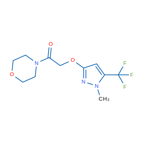 2-{[1-methyl-5-(trifluoromethyl)-1H-pyrazol-3-yl]oxy}-1-(morpholin-4-yl)ethan-1-one 1g