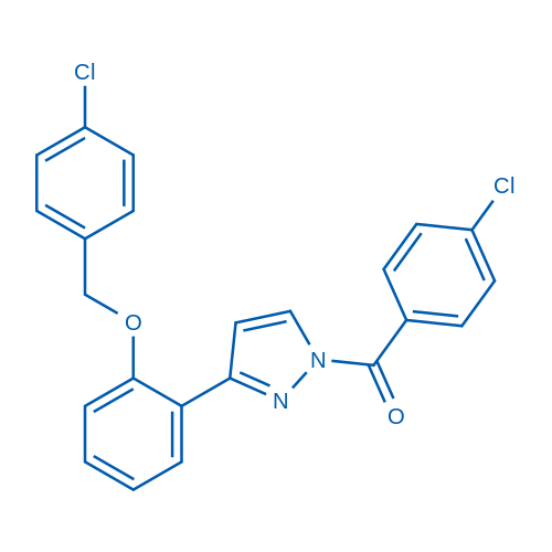 1-(4-Chlorobenzoyl)-3-{2-[(4-chlorophenyl)methoxy]phenyl}-1H-pyrazole 100mg