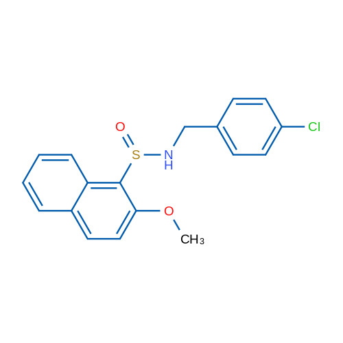 N-[(4-Chlorophenyl)methyl]-2-methoxynaphthalene-1-sulfinamide 1g
